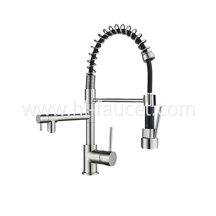 Brass Nickel Small Spring Faucet